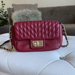 Red Karl Lagerfeld Crossybody Handbag Purse